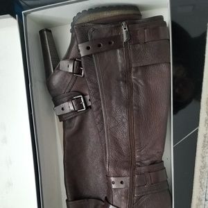 Italian Leather boots 4.5inch heel